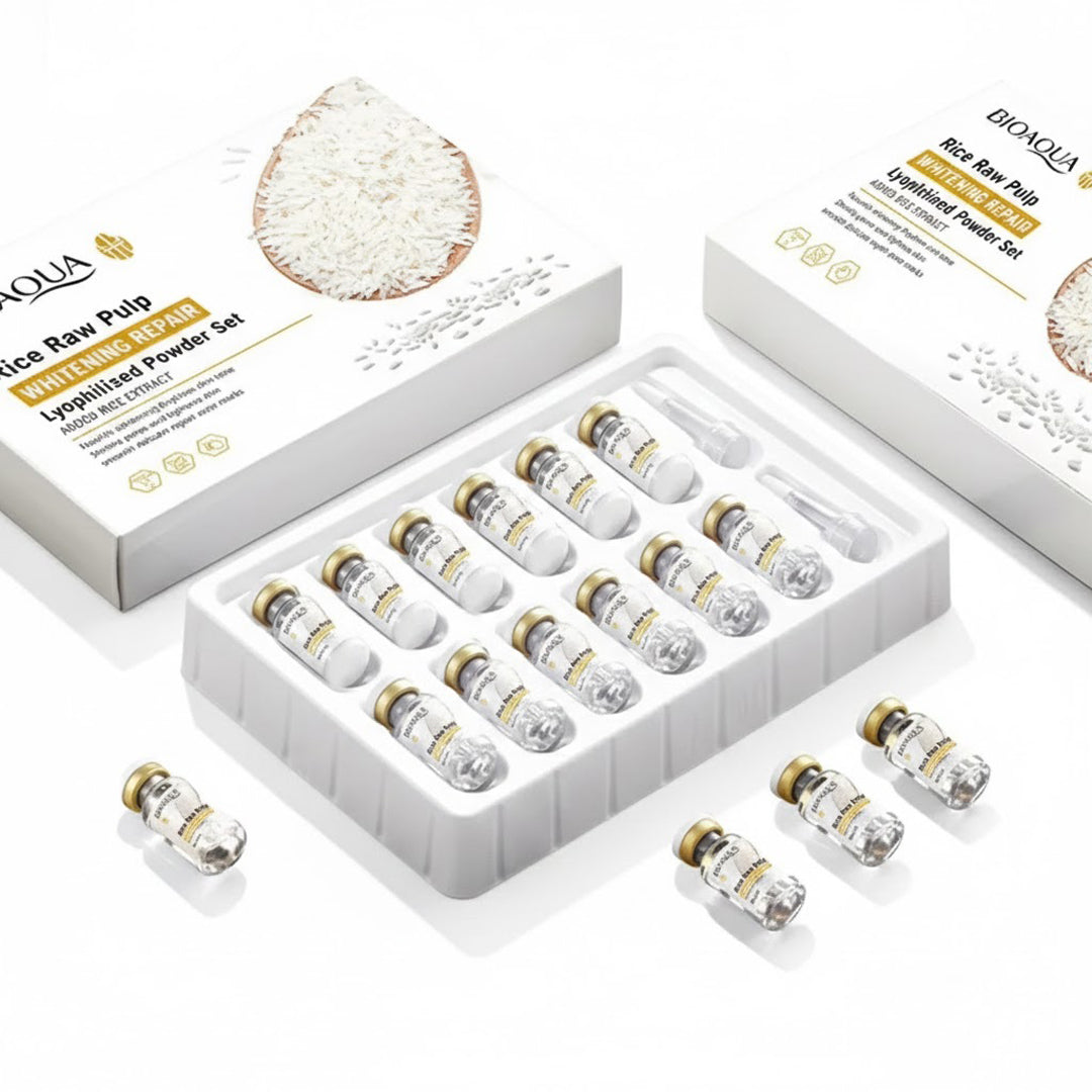 Bioaqua Rice Whitening Lyophilised Powder Serum Set