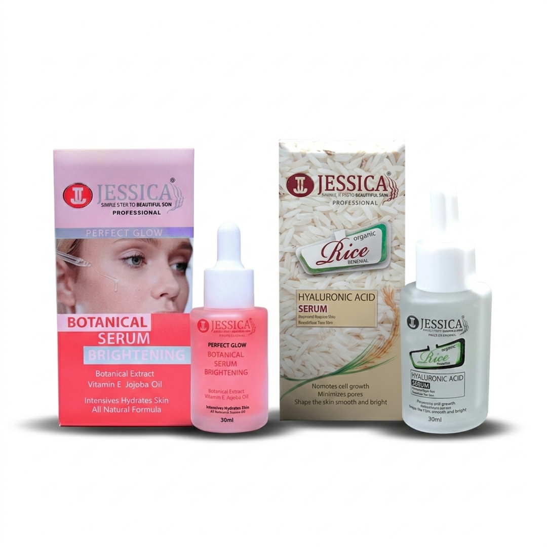Jessica Hyaluronic Acid Rice & Botanical Serums Bundle
