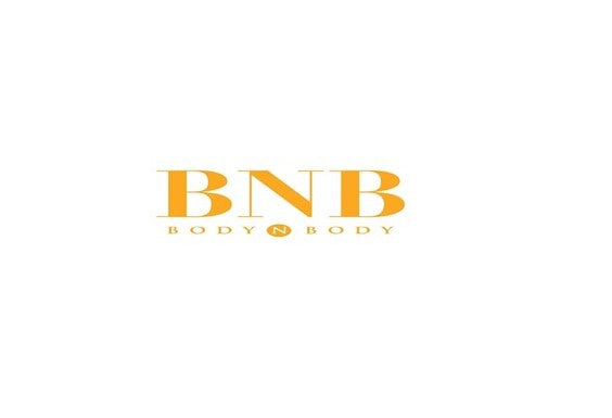 BNB Body n Body brand logo in bold black serif typography on a white background.