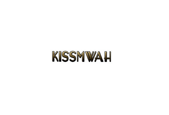Kissmwah brand logo in bold, gold-gradient 3D typography.