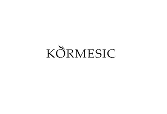 Kormesic brand logo in black minimalist typography.