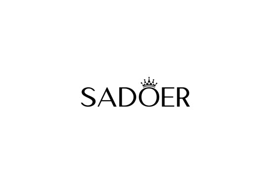 SADOER brand logo in black capital letters with a crown icon