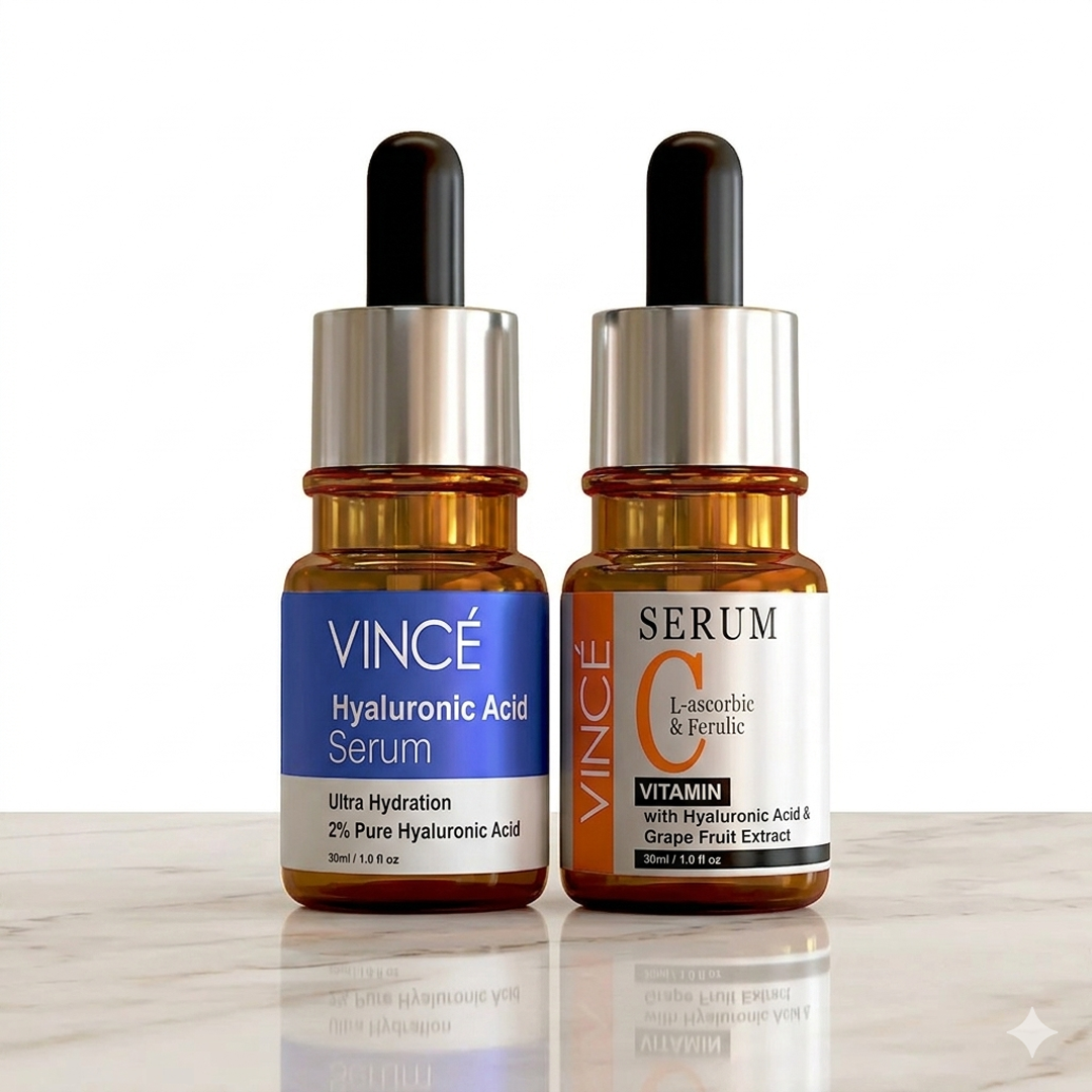 Vince Vitamin C & Hyaluronic Acid Serums Bundle